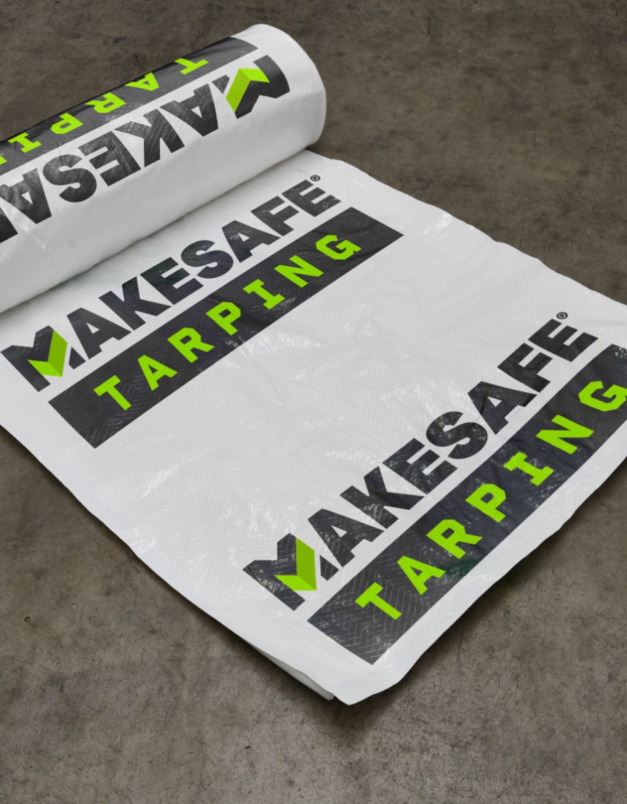 White Tarp MakeSafe Tarping